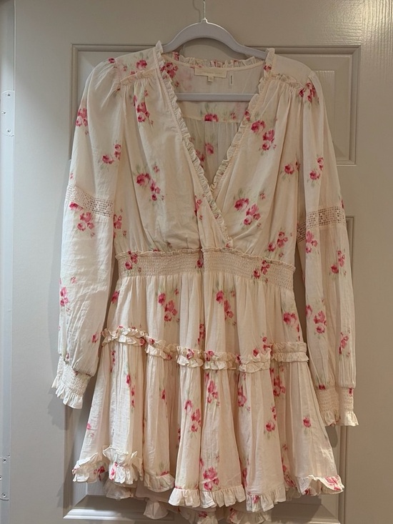 LoveShackFancy Dresses & Skirts - LoveShackFancy light pink dress with pink floral accents